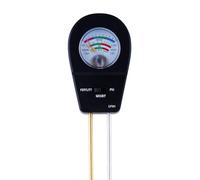 Giuneuow Moisture Meter Soil Moisture Meter Soil Ph Tester Test Soil Fertility Suitable for Orchard Lawn Greenhouse Plants Black
