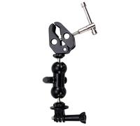 Giuneuow Motorcycle Bicycle Mount Clamp Universal Bracket DSLR Camera Magic Arm for Action Cameras