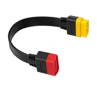 Giuneuow New OBD OBD2 Extension Cable Connector for Launch X431 V/Easydiag 3.0/Mdiag/Golo Main 16Pin Male to Female Cable 36cm
