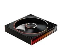 Giuneuow PC Case Fan Star Ring 140mm ARGB Case Fan 14CM Cooling Fan Divine Light Synchronous Lian PWM 650 to 1800RPM Cooling Fan Black B