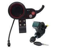 Giuneuow QS-S4 36V-60V Thumb Throttle LCD Display+3PIN Lgnition Lock Key for Zero 8 9 10 8X 10X Electric Scooter 6PIN Display