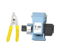 Giuneuow T-09 Fiber Optic Cleaver Automatic Wire Pliers Optical Fiber Fusion Splicer Cold Cut Hot Melt Leather Cutter