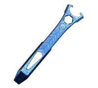 Giuneuow Titanium Alloy Pry Bar Multi-Tool Bottle Opener Compact Size EDC Multi-Tool Pry Bar Wrench Screwdriver