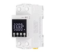Giuneuow Tuya WiFi Smart Circuit Breaker 80A-Alarm Threshold Set Electricity Monitor V0 Fireproof Retardant APP Control