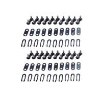 GIUPLOKID Bicycle Missing Link Chain Connector, Steel Bicycle Single Speed Chain Connector Black 21mm 20 Pcs