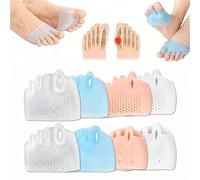 Giurui Bunion Corrector,Silicone Toe Separators for Women & Men,Soft and Breathable Toe Separators,Bunion Corrector Cushion for Overlapping Toes,Ideal for Daily Wear,Yoga,Pain Relief (Mixed*4)
