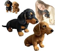 Giurui The Dachy 2.0 - Dachy 2.0 Ai Powered Plush Dog, Emotional Healing On Demand Plush, Dachshund Plush Sofa Ornaments and Decorations, The Comfort Hug for You (Black+Brown)
