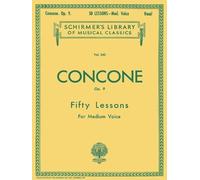 Giuseppe Concone Fifty Lessons Op.9 For Medium Voice by Various (1997) Paperback