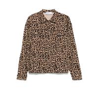 Giuseppe Di Morabito leopard-print denim jacket - Brown 36-38-40-44