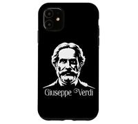 Giuseppe Verdi Composer Silhouette Classical music Opera Case for iPhone 11