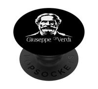 Giuseppe Verdi Composer Silhouette Classical music Opera PopSockets Adhesive PopGrip