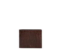 Giuseppe Zanotti Albert 2.0 crocodile-print leather bi-fold wallet - Brown One Size