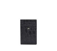 Giuseppe Zanotti Albert 2.0 crocodile-print leather card holder - Black One Size