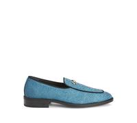 Giuseppe Zanotti Archibald snakeskin-effect leather loafers - Blue 40