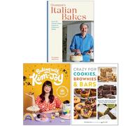 Giuseppe's Italian Bakes, Baking with Kim-Joy & Crazy For Cookies Brownies & Bars 3 Books Collection Set
