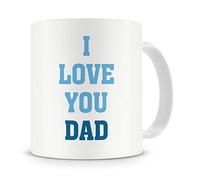 givagift “I Love You Dad” Mug - Birthday/Fathers Day Mug Gift/Present For Dad/Daddy - From Son/From Daughter - Cool/Trendy/Unique/Modern Style Mug Gift/Present For Dad - Gift Idea (Blue)