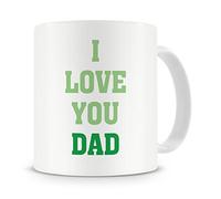 givagift “I Love You Dad” Mug - Birthday/Fathers Day Mug Gift/Present For Dad/Daddy - From Son/From Daughter - Cool/Trendy/Unique/Modern Style Mug Gift/Present For Dad - Gift Idea (Green)