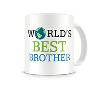 givagift Worlds Best Brother - Mug Gift/Present For Brother - Great As A Birthday, Christmas Or Thank you Present/Gift