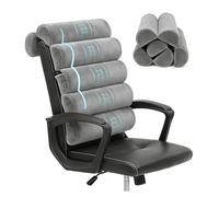 GIVANLEE Back Support Pillow for Office Chair with Neck Support,Lumbar Pillow Adjustable for Chair,Patented 6 semi-circular Foldable Back Cushion Hanging on Desk Chair/Couch/Recliner,Soft