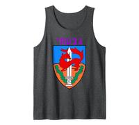 Givati Brigade Israeli Army Elite IDF Infantry Military Unit Tank Top, Men, Dark Heather Grey, Medium