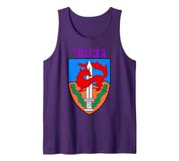 Givati Brigade Israeli Army Elite IDF Infantry Military Unit Tank Top, Men, Purple, Medium