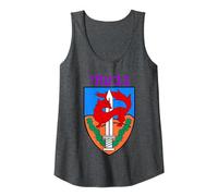 Givati Brigade Israeli Army Elite IDF Infantry Military Unit Tank Top, Women, Dark Heather Grey, Medium