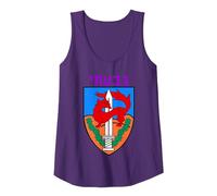 Givati Brigade Israeli Army Elite IDF Infantry Military Unit Tank Top, Women, Purple, Medium