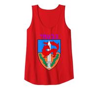 Givati Brigade Israeli Army Elite IDF Infantry Military Unit Tank Top, Women, Red, Medium