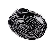 GIVBRO 1.8cm Braided Shoelaces Diamond Patterned Laces - Wide Flat Shoes Strings Metal Head Shoes Laces Accessories, 160cm (Black)