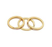 GIVBRO 10pcs Round Split Rings Key Rings Open Jump Rings for Key Chain Handmade DIY Craft Jewelry Accessories Gold, 30mm