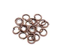 GIVBRO 200pcs Key Open Jump Rings Keychain Rings for Jewelry Pendant Making DIY Crafts Accessories Red Copper, 12mm