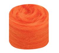 GIVBRO 20g Needle Felting Wool Roving Wool Felt Material Knitting Yarn Fibre Wool for Doll Making Hand Spinning DIY Craft Accessories Orange