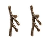GIVBRO 2pc Furniture Handles Cabinet Handle Tree Branches Style Bow Drawer Handle with Screws for Bookcase Wardrobe Drawer Copper