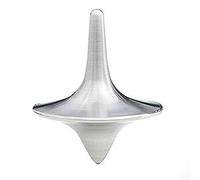 GIVBRO Accurate Spinning Top Totem Metal Spinning Top Zinc Alloy Silver Vintage Toy The Perfect Balance Between Performance and Beauty for Gift
