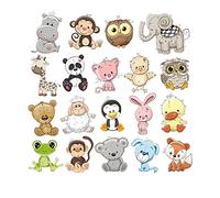 GIVBRO Animals Iron On Patches Heat Transfer Patches Appliques Stickers Ironing Patch for Child T-shirt Cap DIY Accessories, L