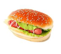 GIVBRO Artificial Bread Fake Burger Fridge Magnet Realistic Cake Simulation Faux Food Model for Photography Props Display (#A)