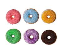 GIVBRO Artificial Donut Bread Fake Cake Simulation Food Model Lifelike Dessert for Photography Painting Props Dining Bar Decoration, 6 Pcs