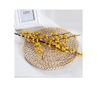 GIVBRO Artificial Yellow Berries Stems Faux Berry Branches Table Centerpieces for Party Home Wedding Decoration 10 Branches, 1pcs
