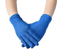 GIVBRO Blue Working Gloves Uniform Gloves Opera Fancy Dress Accessories for Daily Work Service Tuxedo Jewelry Inspection