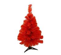 GIVBRO Christmas Tree Artificial Tree for Xmas Home Holiday Home Office Decoration Red, 60cm