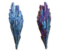 GIVBRO Crystal Rough Stones Tourmaline Natural Gemstones Feather Shaped Raw Stone for Aromatherapy Oils Jewelry Making Wicca Reiki 10-20g