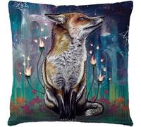 GIVBRO Cushion Cover Square Throw Pillow Case Fox Printed Pillow Cover for Living Room Sofa Couch Bed Pillowcase 45cm x 45cm