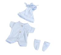 GIVBRO Doll Clothes Accessories Outfits Pajamas Romper Cap Socks Casual Wear for 30cm/11.8 inch Baby Dolls Girl Dolls 3 Pcs/Set