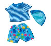 GIVBRO Doll Clothes Accessories Outfits Swimsuit T-shirt Shorts Pants Cap Casual Wear for 43cm/18 inch Girl Dolls 3 Pcs/Set