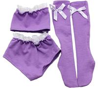 GIVBRO Doll Socks Panties Tube Top Dress Outfit Skirt Clothes Set Doll Clothes for 60cm 1/3 BJD Doll Suit Accessories 3pcs/set