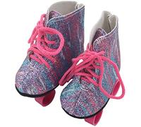 GIVBRO Dolls Roller Shoes Skate Shoes Dress Up for 18 inch American Dolls BJD SD Baby Girl Dolls Costume Set