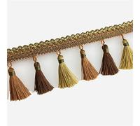 GIVBRO Fringe Tassel Trim Braided Hanging Trimming Ribbon for Curtain Lamp Shade Sofas Cushions Table Wedding Decorated 1 meters Orange
