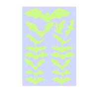 GIVBRO Glow in the Dark Bat Wall Stickers Halloween Luminous Decals Window Clings Mural for Home Party Room Decoration