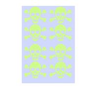 GIVBRO Glow in the Dark Skull Wall Stickers Halloween Luminous Decals Window Clings Mural for Home Party Room Decoration