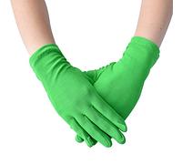 GIVBRO Green Working Gloves Uniform Gloves Opera Fancy Dress Accessories for Daily Work Service Tuxedo Jewelry Inspection